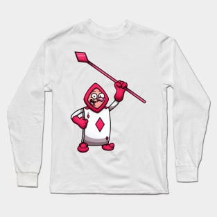 Diamond Card Soldier From Wonderland Story Long Sleeve T-Shirt